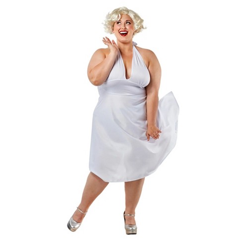  Marilyn Monroe Costume Dress Medium : Clothing, Shoes