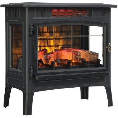 Duraflame 3D Black Infrared Electric Fireplace Stove with Remote Control - DFI-5010-01