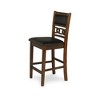 New Classic Furniture,Furniture Gia Faux Leather Counter Chairs In Brown (Set Of 2) - 2 of 4