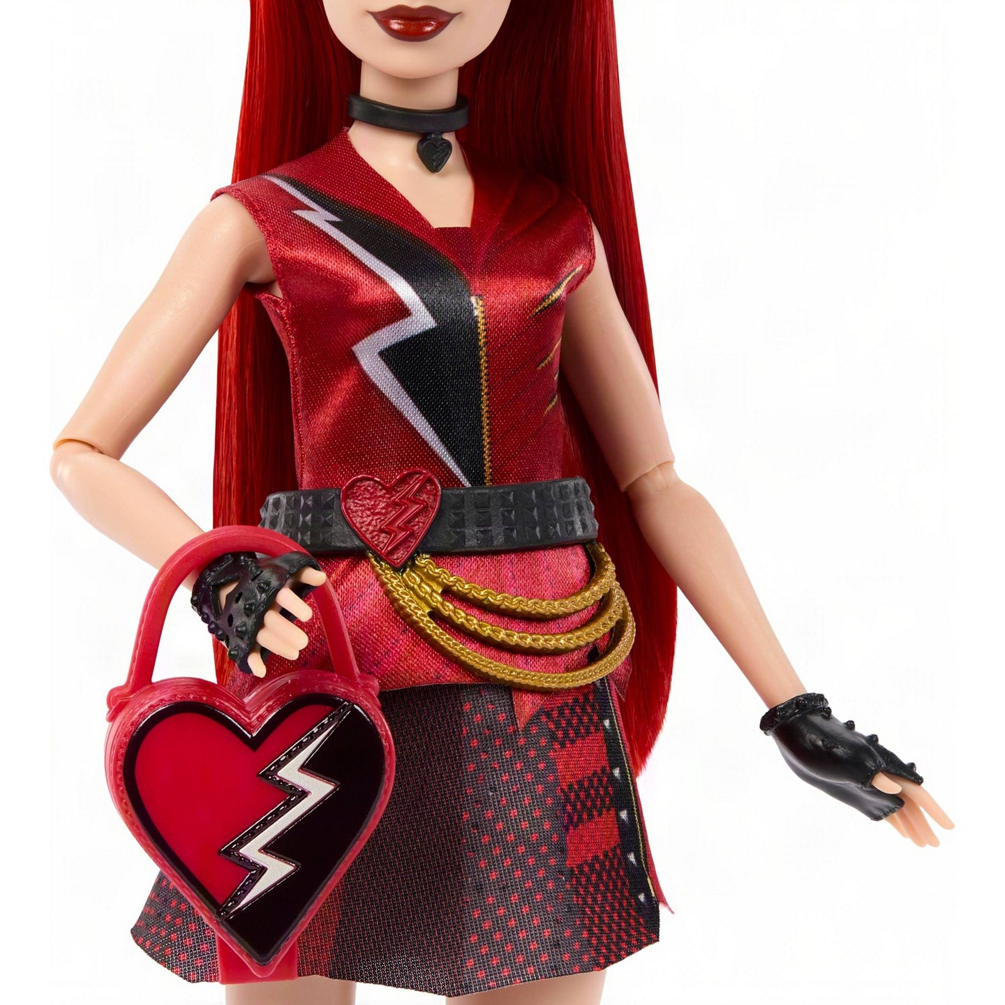 Детские куклы Disney Descendants Wicked Wonderland Tea Party Reveal with 7 Surprises a Red Fashion Doll and Accessories, цвет: Красный — фото 3
