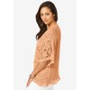 Jessica London Women's Plus Size Crochet Cardigan - 4 of 4