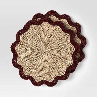2pk Woven Charger - Threshold™