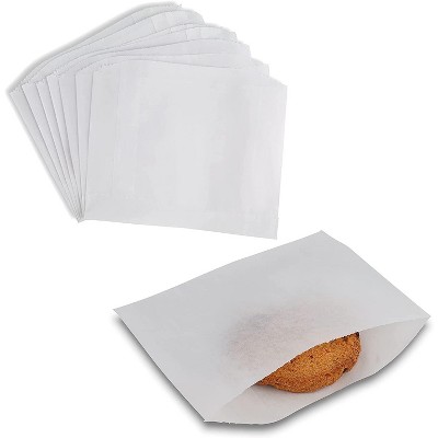 MT Products White Wax Paper Sandwich Bags 6