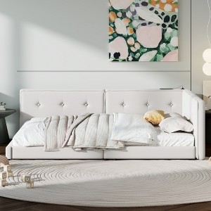 YOOCOZZ Upholstered Full Size Platform Bed with USB Ports - 1 of 4