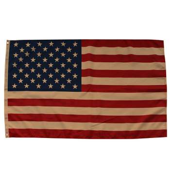 Briarwood Lane Tea Stained American Flag Grommet Flag Patriotic U