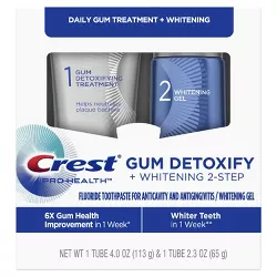 Crest Gum Detoxify + Whitening 2 Step Toothpaste - 4.0oz and 2.3oz