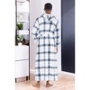ADR Men's Robe, Plush Fleece Hooded Bathrobe Man, Long Warm Cozy Bath Robe Man - 4 of 4