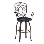 30" Clacy Barstool Brown - Linon