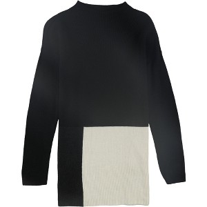 Eileen Fisher Womens Colorblock Knit Sweater - 1 of 2