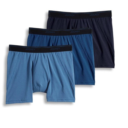 George Men's Covered Waistband Regular Leg Boxer Briefs, 6-Pack 