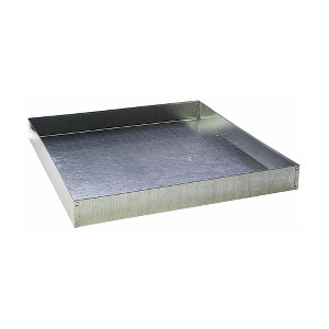 Pet Lodge 24 x 24 x 2.75 Inches Heavy Duty Galvanized Steel Pull Out Rabbit Hutch Dropping Pan or Waste Pan Litter Tray, Silver - 1 of 4