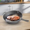 Lexi Home 3-Piece Pre Seasoned Cast Iron Frying Pan Set - 4 of 4