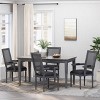Set of 4 Maria French Country Wood and Cane Upholstered Dining Chairs - Christopher Knight Home - 2 of 4