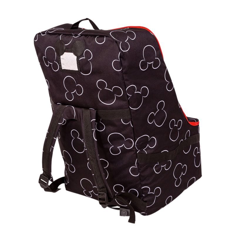 Disney Baby J.L. Childress Ultimate Padded Backpack Car Seat Travel Bag Mickey Black, 4 of 9
