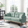 GDFStudio Camain 70.1" Waterproof Fabric Button Tufted Wood Base Sofa with USB Charge Port - 2 of 4