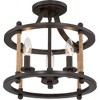 Quoizel Lighting Frontier 3 - Light Semi-Flush Mount in  Imperial Bronze - 4 of 4