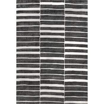 nuLOOM Henry Contemporary Striped Machine Washable Area Rug