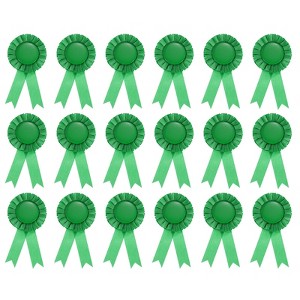 Unique Bargains Blank Rose Knot Award Ribbon for DIY Party Wedding Competition 18 Pcs - 1 of 3