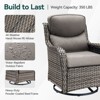 Gymojoy  Outdoor 5 Inch Swivel Chairs Glider Chairs with Fire Pit Table - 4 of 4