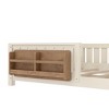 Okak Twin/Full Size Platform Beds with Storage Bookshelf & Guardrails,Solid Wood Bed Frame for Kids,Teens,No Spring Box Needed - 4 of 4