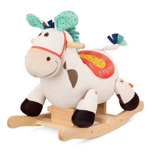 Children’s Rocking Horse Rocker Animal Toy For Kids Wooden With Music Great Gift 