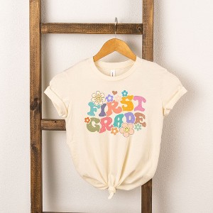 The Juniper Shop First Grade Flowers Girls' Short Sleeve Tee - 1 of 2