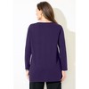 Catherines Women's Plus Size Suprema Studio V-Neck Henley Top - 3 of 4