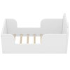 Kumasinova Safe Rounded-Corner Toddler Floor Bed for Age 3-6,Cute Bear-Shaped Cot Bed with Natural Pine Wood Bedframe,Formaldehyde-Free - 2 of 4