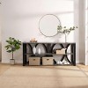 NicBex Modern Industrial Console Table,Long Narrow Entryway Table with Storage,Foyer Tables for Entryway,Hallway,Living Room - 2 of 4