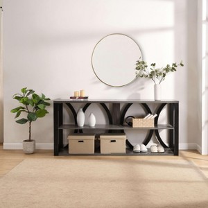 PAGED 3-Tier Console Table Narrow Entryway Table with Spacious Table Top for Living Room, Entrance - 1 of 4