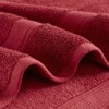 SEVOBAL Bath Towel and Washcloth Sets Premium Ultra Soft Highly Absorbent Cotton 8 Piece Set for Bathroom, Red, 14.5"*10.5"*9" - 3 of 4