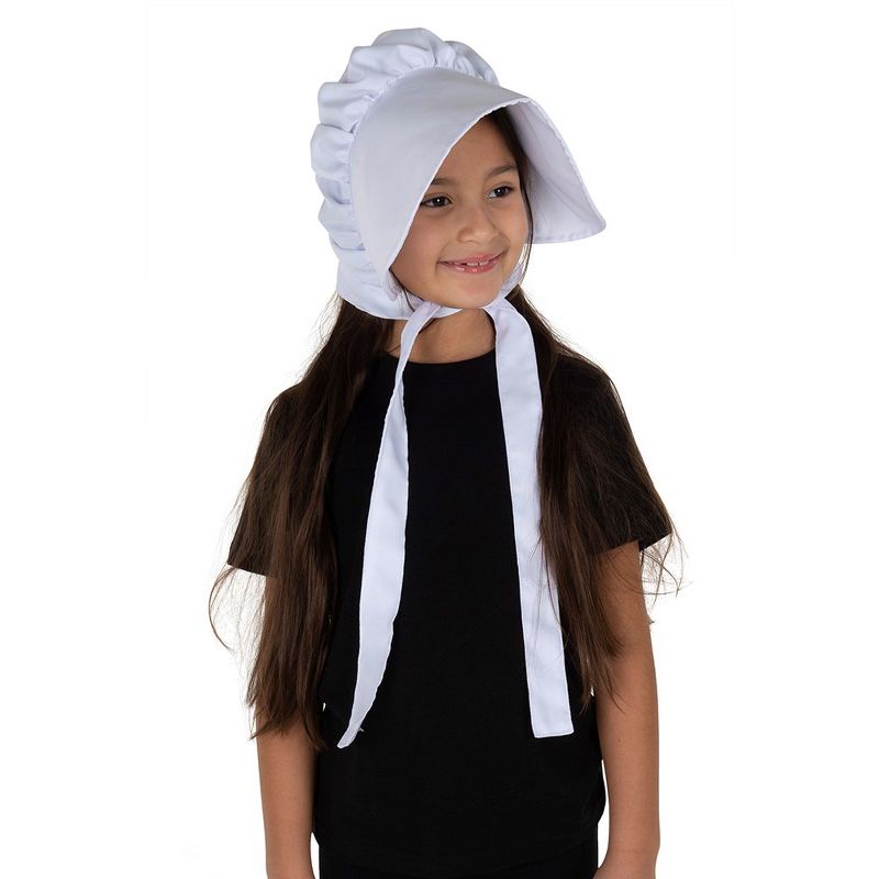 Dress Up America White Bonnet for Kids, 1 of 4