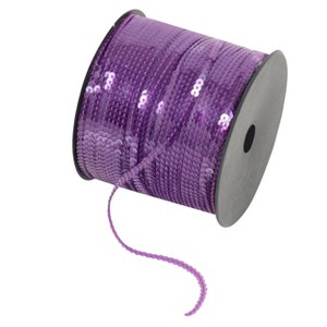 Alilang Flat Sequin Strip, 4mm String Metallic Sequin Strand, Paillette Metallic Sequin Trim Sewing String for DIY Crafts Embellishment, 197 Yards - 1 of 4