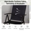 Captiva Designs 7pc Patio Dining Set with Slat-top Rectangle Table & Sling Foldable Chair - 4 of 4