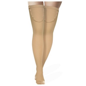 Truform Surgical Stockings, 18 mmHg Compression for Men and Women, Thigh High Length, Closed Toe - 1 of 4