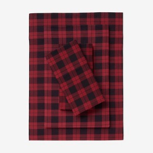 BrylaneHome Cotton Flannel Print Sheet Set - 1 of 4