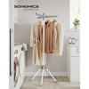 59-Inch Folding Laundry Drying Rack with 3 Rotatable Arms, 4 Sturdy Legs, Stainless Steel Construction, Holds Up to 27 Pieces of Clothing - 2 of 4