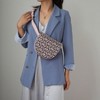 MKF Collection Daksha Fanny Pack Half Moon Handbag Monogram Stylish Vegan Leather by Mia K - 3 of 4