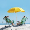 FURNIinspire Outdoor Portable Chair Adjustable Back and Extra Storage for Comfort and Relaxation, Lemon, 24.8"*27.56"*38.89" - 2 of 4