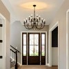 Baoure 18-Light Black Farmhouse Chandeliers, 71 Vintage Candle Large Chandelier for Entryway Kitchen Island Foyer - 4 of 4