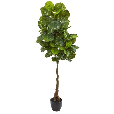 Nearly Natural 64-in Fiddle Leaf Artificial Tree (Real Touch)