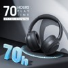 SUGIFT Over-Ear Bluetooth Headphones, Noise Cancelling, Long Battery Life, Foldable Design (Beige/Black) - 3 of 4