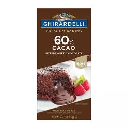 Ghirardelli 60% Cacao Bittersweet Chocolate Baking Bar - 4oz