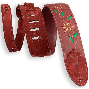 Levy's 2.5" Flowering Vine Leather Guitar Strap - 1 of 3