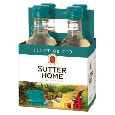 Sutter Home Pinot Grigio White Wine - 4pk/187ml Bottles : Target