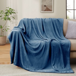Peace Nest Plush Warm Fuzzy Flannel Blanket, Rversible Soft Throw Blanket - 1 of 4