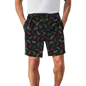 KingSize Men's Big & Tall 8" Swim Trunks With Super Stretch Liner - 1 of 4