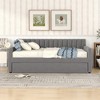 TIRAMISUBEST Full Size Upholstered daybed with Trundle and Wood Slat Support - 2 of 4