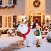 Karl Home 5FT Lighted Polar Bear and Penguis Christmas Inflatable Decoration - 2 of 4