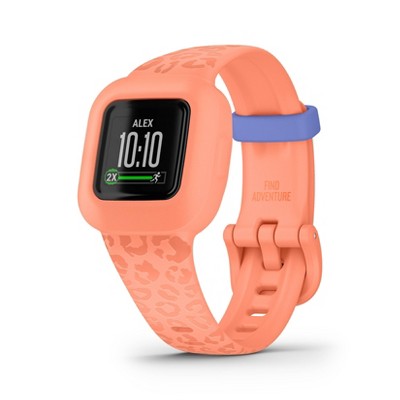 Garmin Vivofit Jr. 3 Kids Fitness Tracker Peach Leopard Target